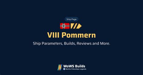Viii Pommern Wows Legends Stats Builds Tier Viii Battleship