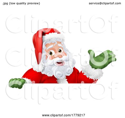 Santa Claus Father Christmas Cartoon Character By Atstockillustration 1779217