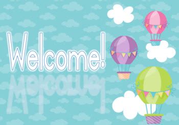 Hot Air Balloons Themed Classroom Resource Set TPT