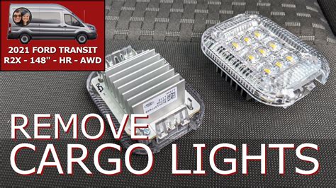 Van Build 5 REMOVING CARGO LIGHTS 2021 Ford Transit 250 HR AWD 148