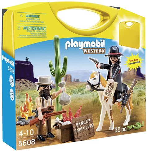 Jouet Playmobil Western 5608 Valisette Chasseur De Prime Et Bandit