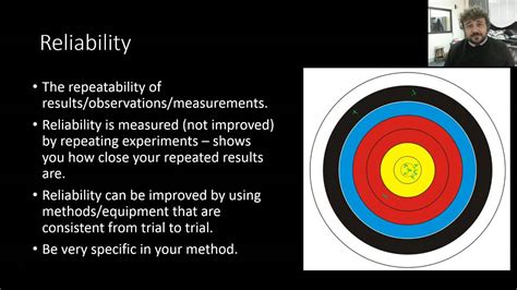 Reliability Validity And Accuracy Youtube