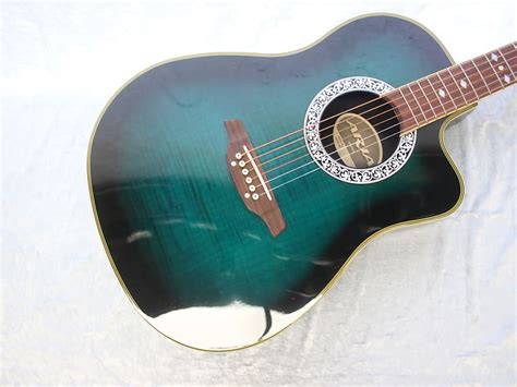 Aria Amb 35 Blue Acoustic Electric Guitar Reverb Australia