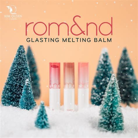 Rom nd Ve easy Son dưỡng màu tint Romand Glasting Melting Balm 3 5g