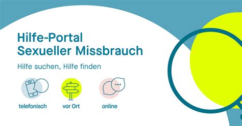 Startseite Hilfe Portal Sexueller Missbrauch