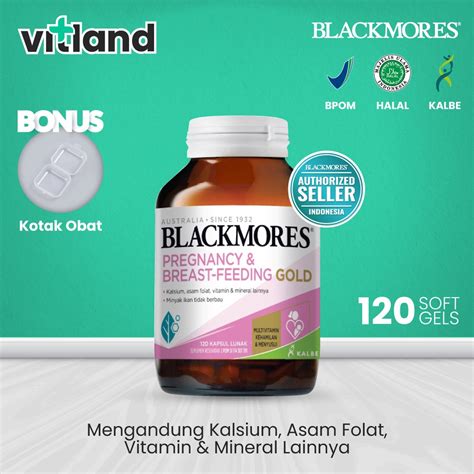 Jual Blackmores Pregnancy And Breastfeeding Gold 120 Kapsul BPOM Kalbe