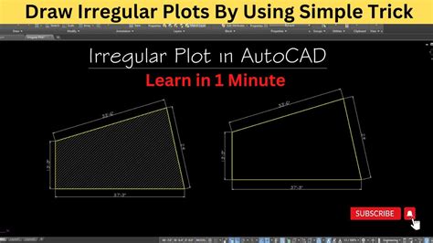 Draw Irregular Plots In AutoCAD How To Draw Irregular Shape Plot In