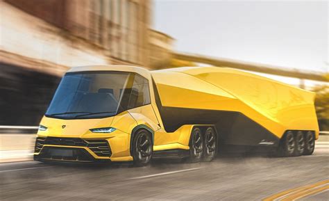 Bold Visions: A Lamborghini Semi-Truck - Car Zone News