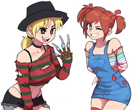 Freddy Krueger Chucky Freddy Krueger And Chucky Kotobukiya Bishoujo And 3 More Drawn By