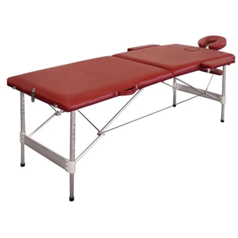 Table De Massage Pliante Alu 2 Zones Rouge Truffaut