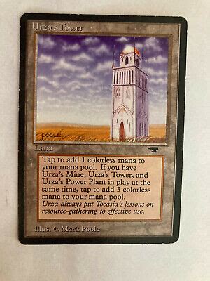 Urza S Tower Plains Antiquities MTG Magic The Gathering Heavily