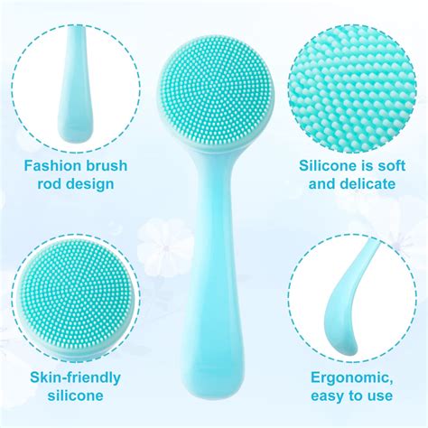 Pack Silicone Manual Facial Cleansing Brush Skin Friendly Waterproof