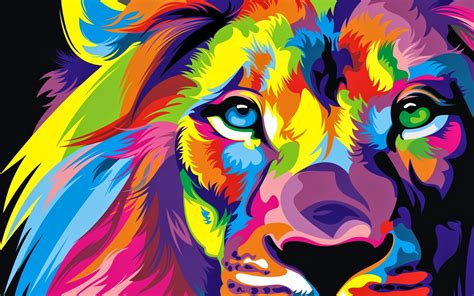 Colorful Lion Wallpaper 57 Images