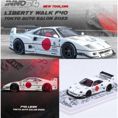 PUTIH Inno 64 FERRARI F40 LBWK LIBERTY WALK TOKYO AUTO SALON 2023 WHITE