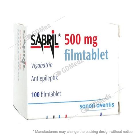 Sabril 500mg 100 Tablet Gdmedz