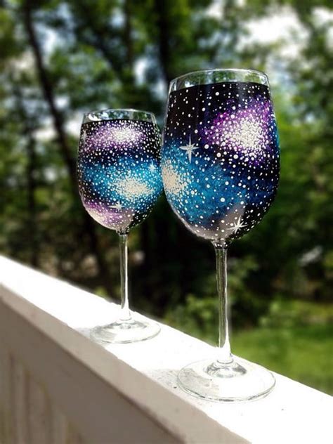 40 Artistic Wine Glass Painting Ideas Bored Art