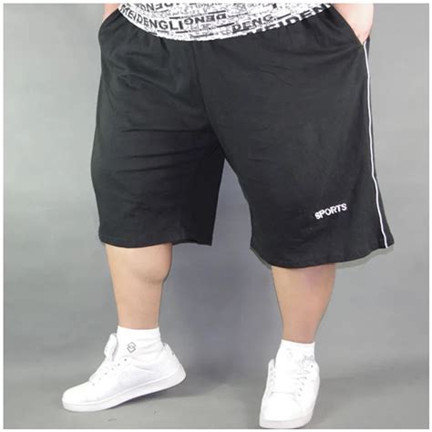 Big Men Size Shorts Men Solid Baggy Loose Elastic Shorts Cotton Casual Plus Size Shorts Extra