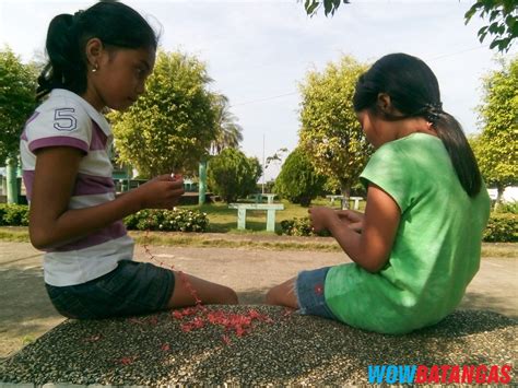 Mga batang naglalaro ng bulaklak ng Santan sa Balete, Batangas | WOWBatangas.com - Ang Official ...