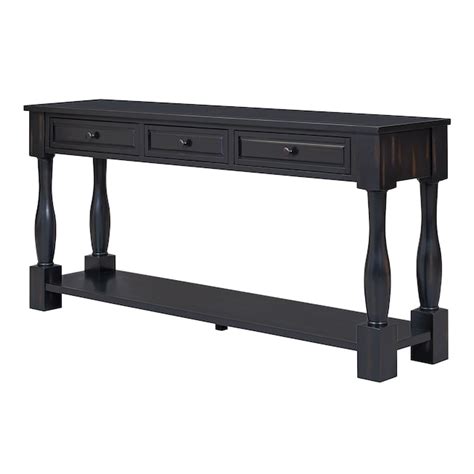 Nestfair Modern Distressed Finish Console Table Ct0093b At