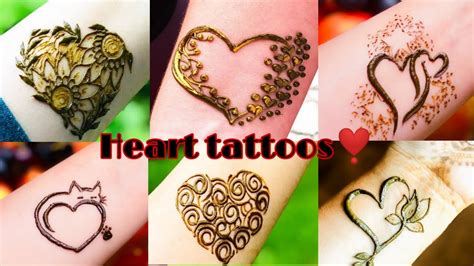 Details 91+ about heart shape tattoo mehndi design latest - in.daotaonec