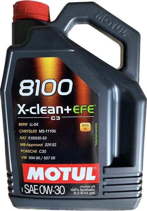 OLEJ SILNIKOWY MOTUL 8100 X CLEAN EFE 0W30 5L VW 504 00 507 00 BMW LL