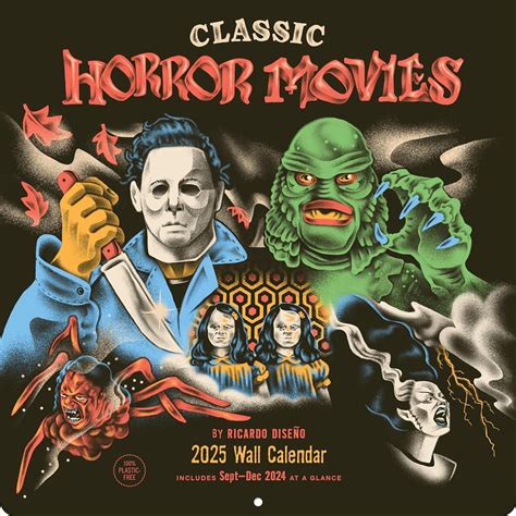 Classic Horror Movies 2025 Wall Calendar – Chronicle Books