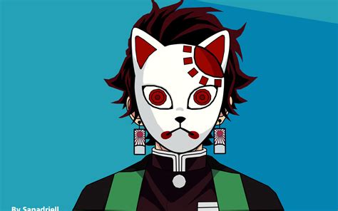 Tanjiro Mask Template