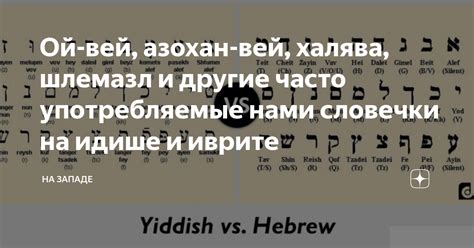Ой-вей, азохан-вей, халява, шлемазл и другие часто употребляемые нами ...