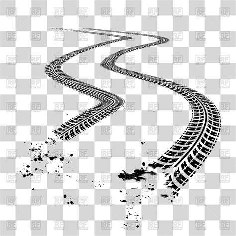 Tire Tracks Vector At Getdrawings Free Download