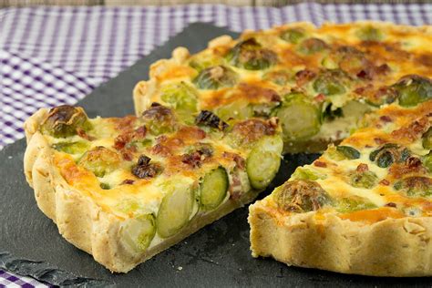 Quiche Aux Choux De Bruxelles Et Lardons Au Thermomix Cookomix