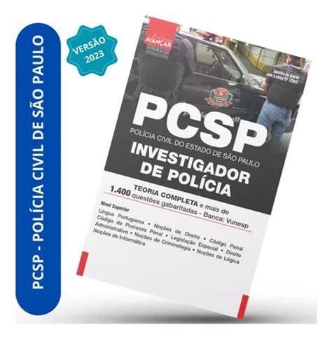 Apostila Pcsp 2023 Investigador De Polícia Polícia Civil Do Estado