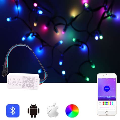 M Dulo Led Ws P Xeles Cadena De Luces Rgb Digital Con Controlador