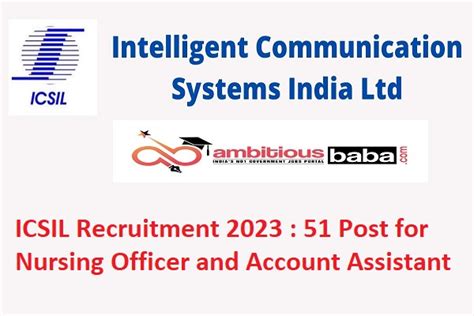 ICSIL Recruitment 2023