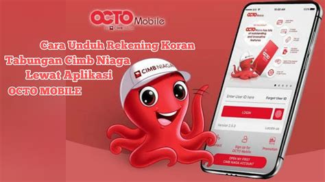 Cara Cetak Rekening Koran CIMB Niaga Lewat Aplikasi Octo Mobile