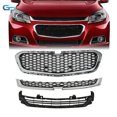 Front Bumper Grille Upper Center Lower For Chevrolet Malibu