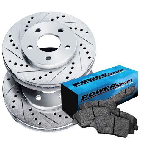 Powersport Rear Brakes And Rotors Kit Rear Brake Pads Brake Rotors