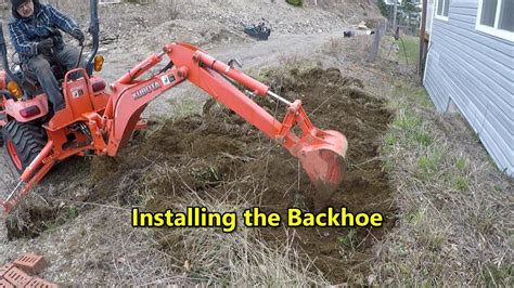 Removing 3 Point Hitch Installing Backhoe On Kubota Tractor YouTube