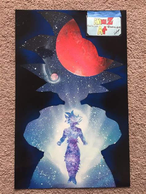 Goku Spray Paint Art Past And Present Dragonballz Amino