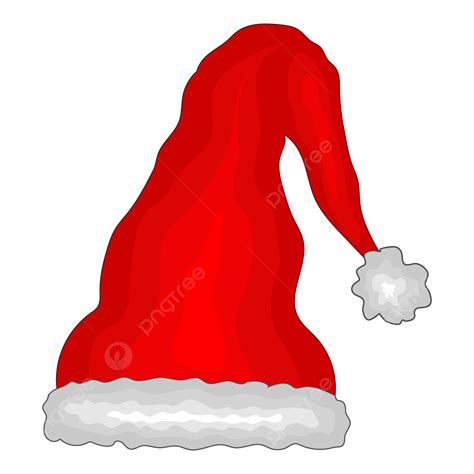 Red Christmas Hat Illustration Christmas Hat Christmas Hat Vector