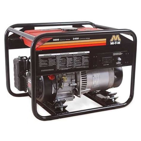 Mi T M 3000 Watt Gasoline Portable Generator Honda Gen 3000 1mh0