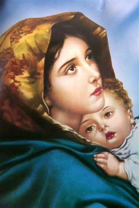 Mary and Baby Jesus Painting by Artist Unknown - Pixels