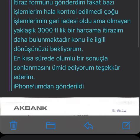 Akbank Harcama İtirazı İçin 40 Gündür İlgilenmiyor Şikayetvar