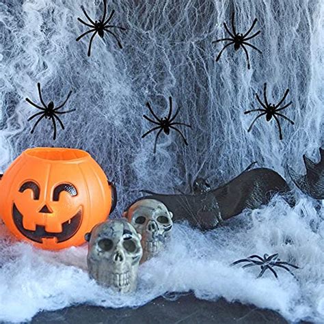 1000sqft Fake Spider Web Halloween Decorations Indoor Outdoor Stretchy