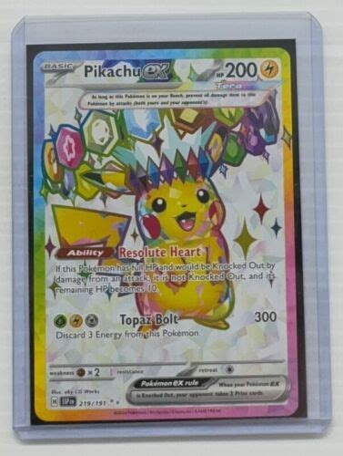 Pokemon Scarlet Violet Pikachu Ex Surging Sparks Ultra Rare