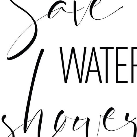 Save Water Shower Together Printable Wall Art Bathroom Sign Etsy