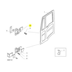 Dobradiça Porta Direita Para Iveco Stralis 500301541 VPereck