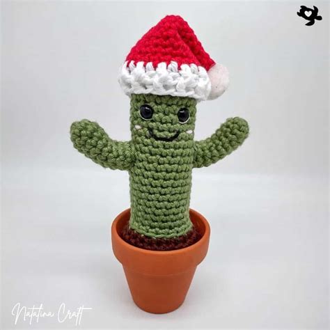 Crochet Pattern Christmas Cactus Free Pattern Natalina Craft