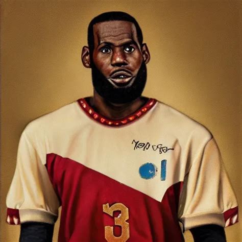 Facial Portrait Of Lebron James Lebron James Dressed Stable