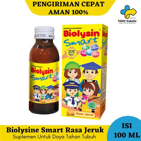 Jual Biolysin Smart Syrup 100 ML Multivitamin Untuk Anak Rasa Jeruk