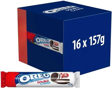 Oreo Double Creme Sandwich Biscuits 6 Snack Packs 170g Uk